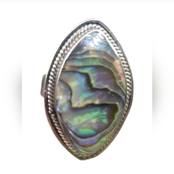 Abalone Shell Ring - Picture 2 of 4